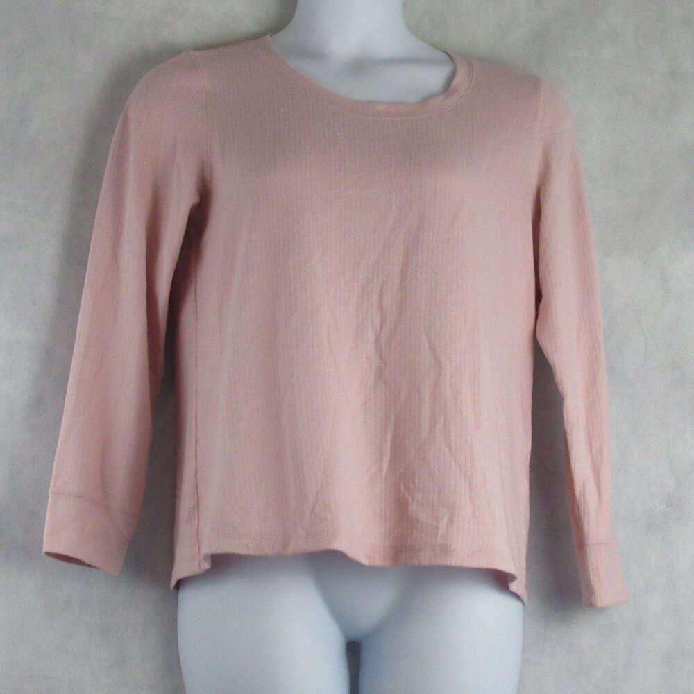 Charter Club Women's Solid Scoop Neck Pajama Sleep Top, Chalky Rose Pink, Large
